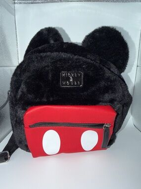 Mickey Mouse Disney Mini Backpack Fuzzy